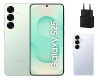 Samsung Galaxy S25 12/512GB Zielony + Clear Case + Charger 25W - 1310839 - zdjęcie 1